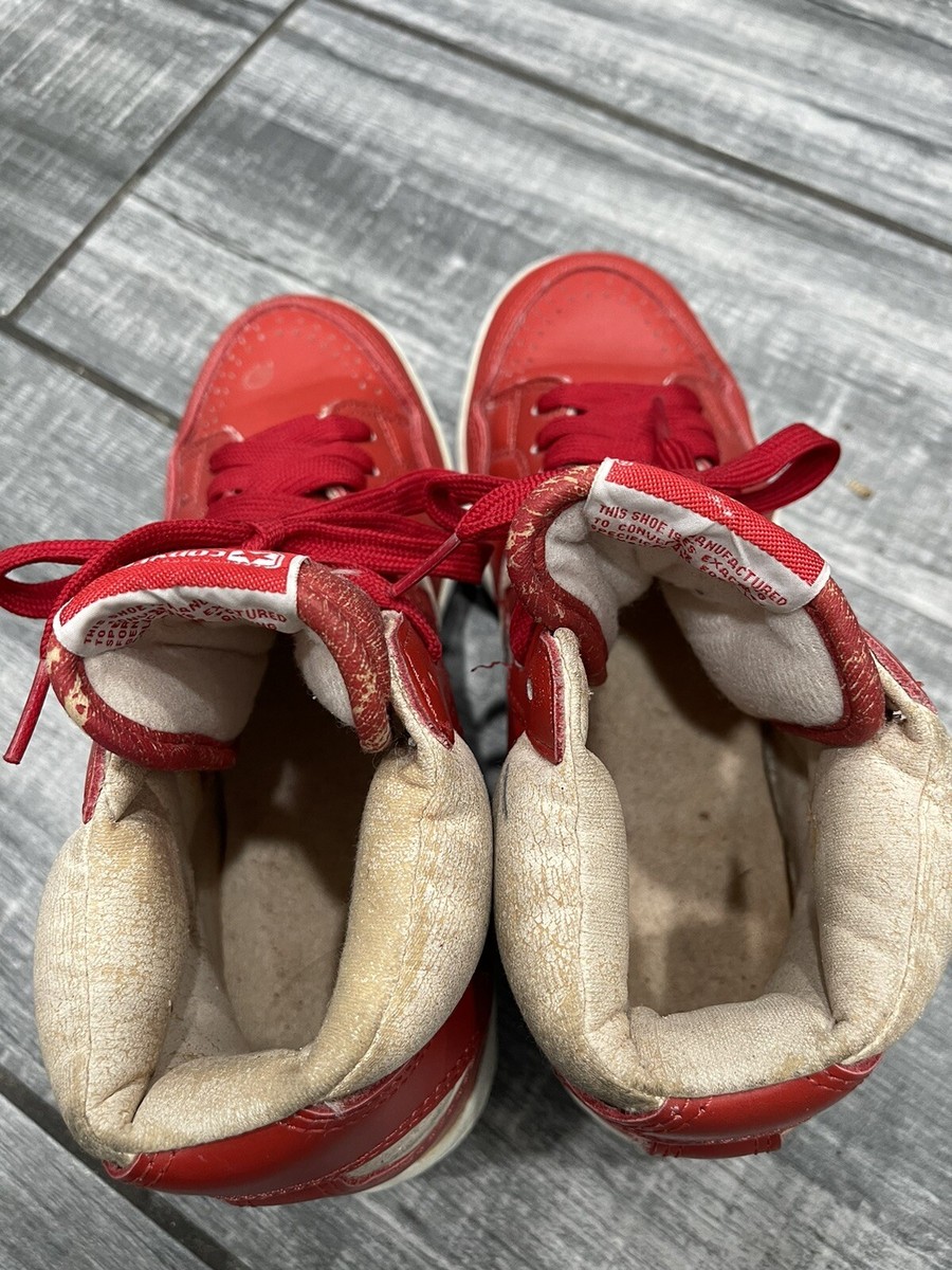 80sデッドストック CONVERSE WEAPON サイズUS11 1/2 Vintage 80's Converse 'Weapon' Red Leather Men's Sneakers Size 6.5