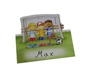 Partyset 12 Platzkarten FußBalljungs Kindergeburtstag