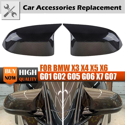 Replacement Rearview Mirror Cover Cap For BMW X3 X4 X5 X6 X7 G01 G02 G05 G06