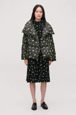 Cos Printed Puffer Down/feather Mix Jacket Coat Size Xsmall $250 Gorpcore