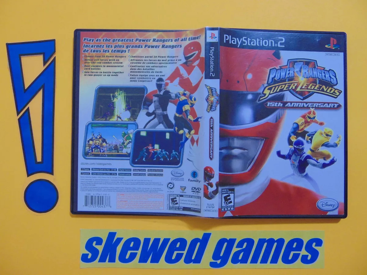 PS2 - Power Rangers Super Legends 15º Anniversary