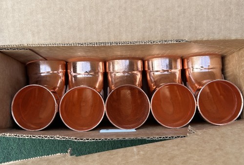 Everbilt 2" Wrot Copper Pipe 90° Elbow C x C, DWV 5 Piece Box