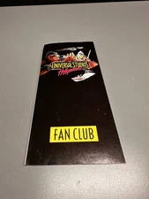 Vintage Universal Studios Hollywood Fan Club Brochure Flyer Pamphlet 1990
