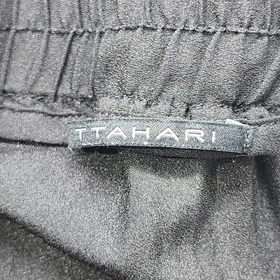 Falda T Tahari Mujer M Negra Plisada Poliéster Fluida Midi Preppy Fiesta Foto 3 de 4