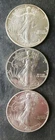 1988, 1989, and 1990 $1 American Silver Eagle Dollars