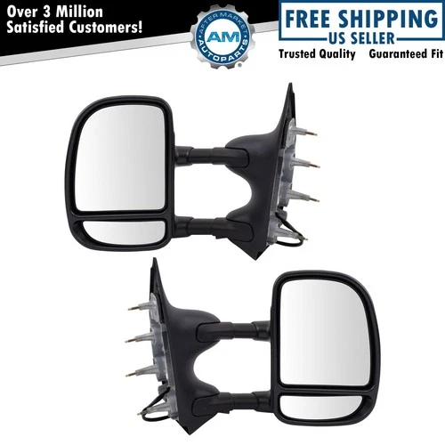 Mirror Set Driver & Passenger Side Fits Ford FO1320237