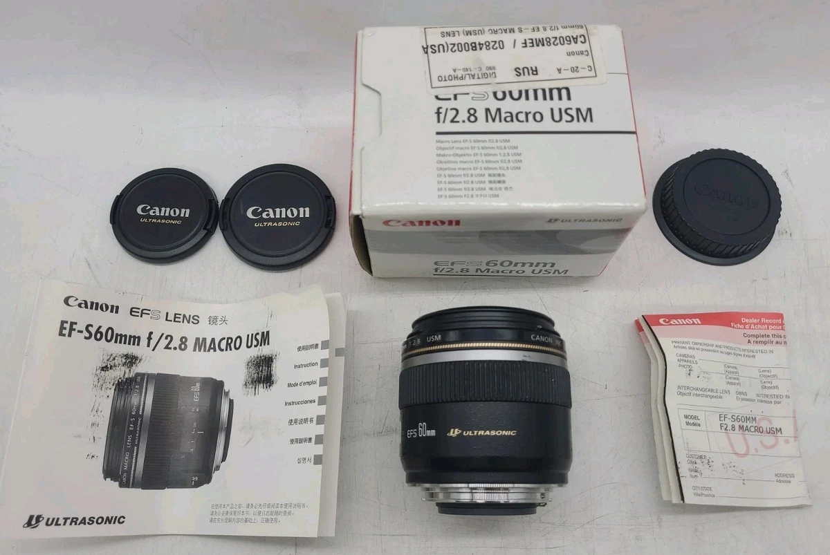 Canon EF-S 60mm Focal Macro/Close Up Camera Lenses for sale | eBay