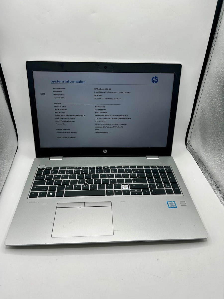 HP ProBook Intel Core i5 8th Gen. PC Laptops & Netbooks 256 GB SSD