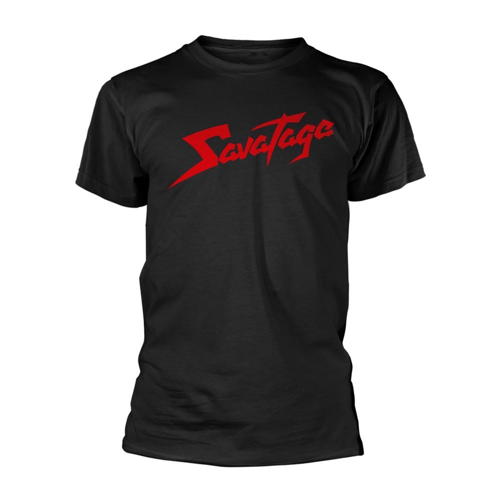SAVATAGE - RED LOGO BLACK T-Shirt Small