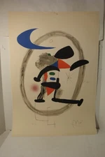 Original Joan Miro lithograph 1973 signed artist proof "Arlequin Circonscrit"H.C