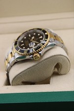 Rolex Submariner 16613 Silver and Gold Oyster Bracelet with Black Bezel 5
