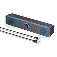 Bluetooth Computer Speakers with Knob Volume Control and 3.5mm Aux Input5753