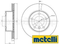2X Bremsscheibe Metelli 23-0810C 2 Bremsscheiben Vorderachse Vorne FüR BMW