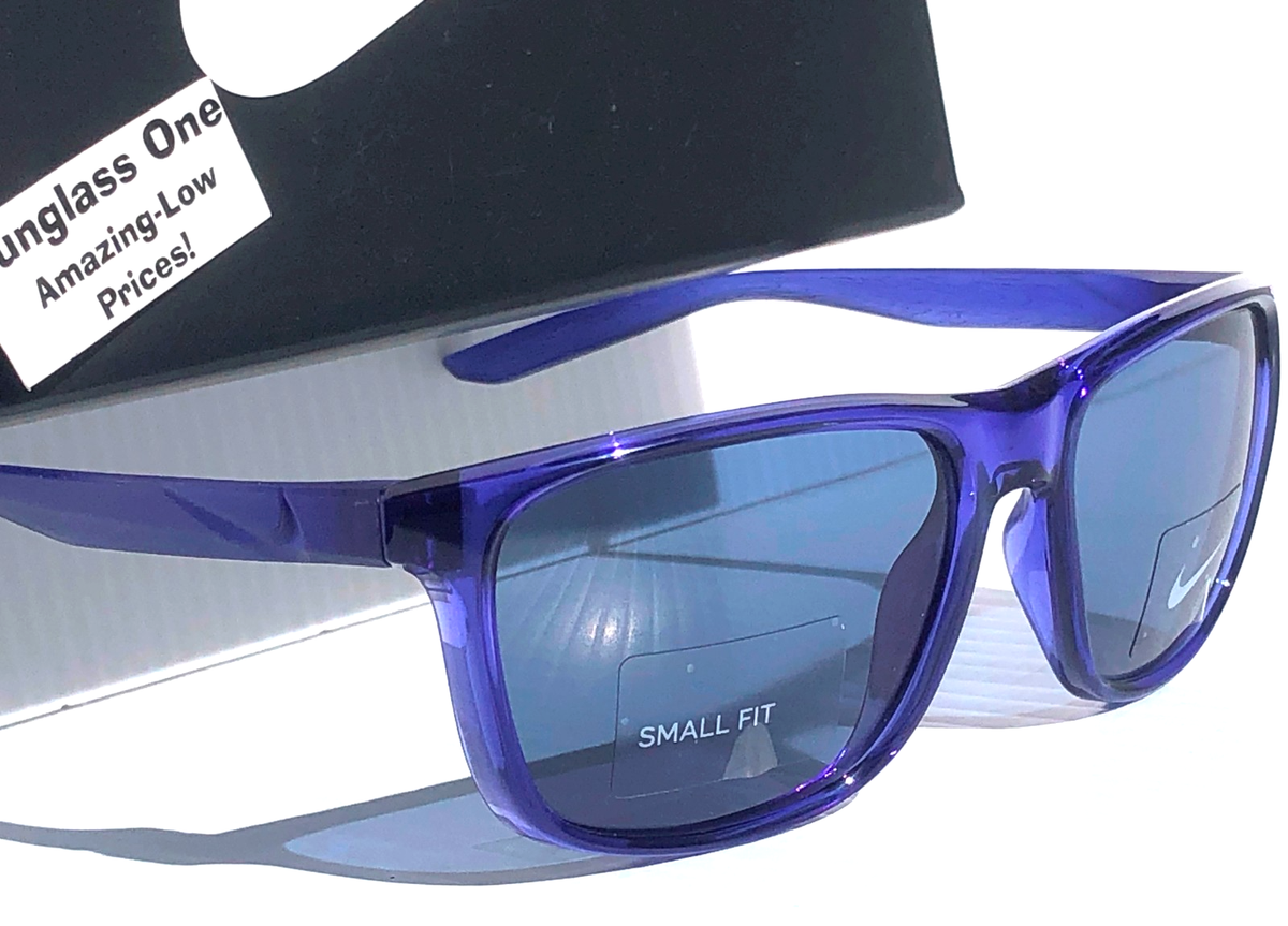 Nike FLIP ASCENT Lapis Blue Frame Blue Lens Small Fit Sunglass