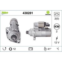 1X Starter Valeo 438281 Passend FüR Audi Seat Skoda VW