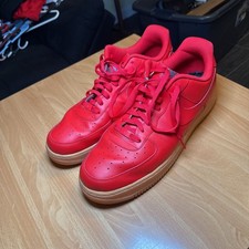 NIKE AIR FORCE 1 LOW ID NIKE BY YOU RED-GUM B...