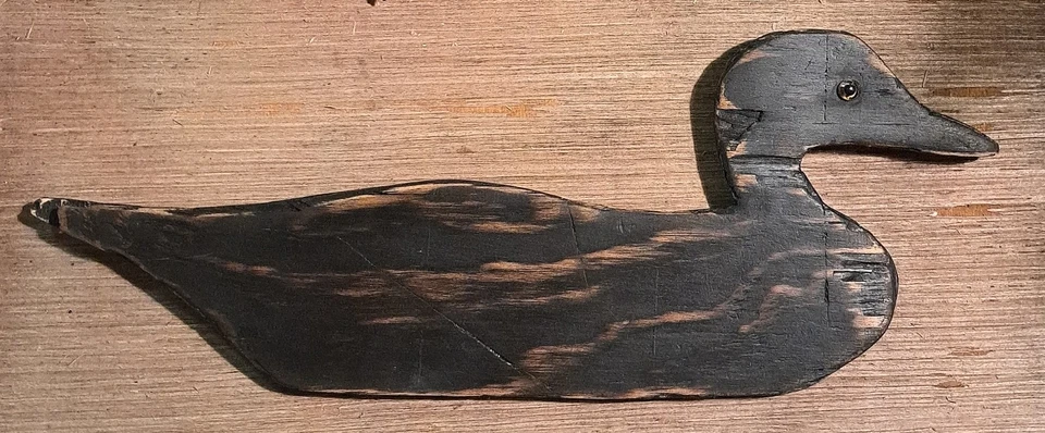 CÁMPER CABINA LEÑOSA RÚSTICA PRIM 16,5" W FABRICACIÓN TALLADA A MANO MADERA PATO COLGANTE Foto 2 de 4