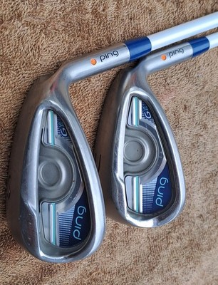 Golf 2 clubs set women's ladies PING GLe orange dot wedge U S Graphite shaft ver