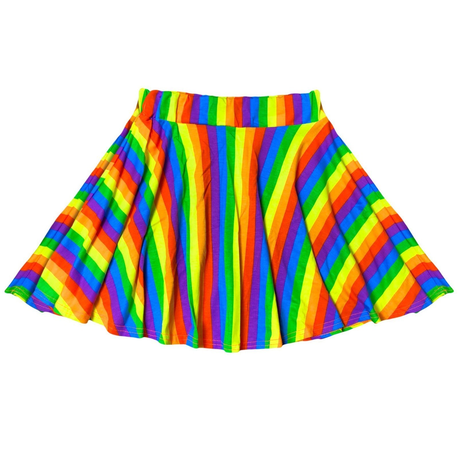 Falda De Patinadora Arcoíris Para Niñas Multicolor Ropa De Verano Tutu De Ballet