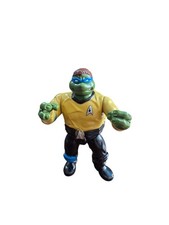 Paint Error Vintage 1994 TMNT Star Trek Captain Leonardo Playmates Factory