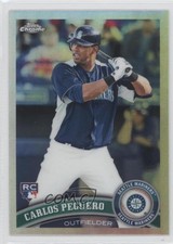 2011 Topps Chrome Refractor Carlos Peguero #219 0t7