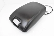 2003-2008 Jaguar S-Type S Type Center Console Black  Leather Armrest Lid OEM