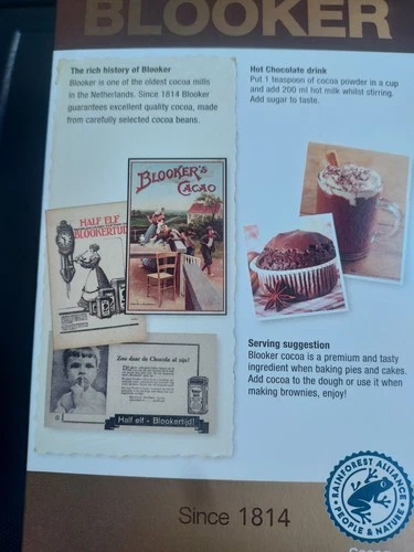 DUTCH COCOA POWDER 250G BY BLOOKER- FREE POST (BEST BEFORE 02/2027) - Picture 2 of 2