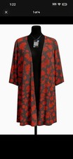    Statement Red Floral Kimono Cardigan by LuLaRoe SIZE US MEDIUM  
