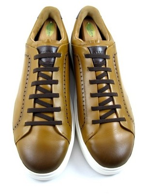 Allen Edmonds ''OLIVER'' Slip-On BROGUE Lace Sneakers 13 D Walnut WORN ONCE (788N)