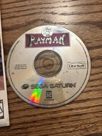 Rayman (Sega Saturn, 1995) Tested & Working Cond, W/ REG Card Creased Manual 