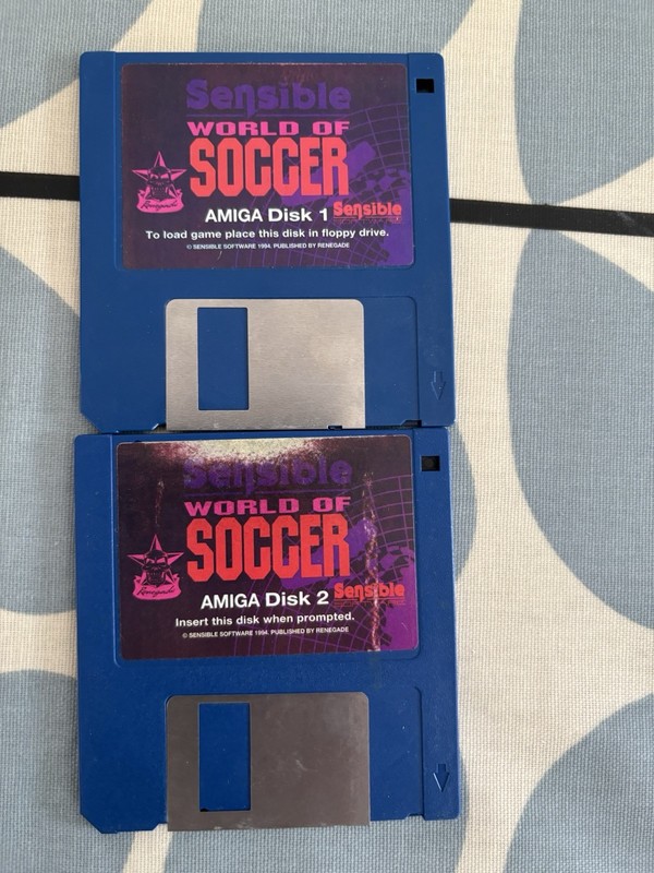 Sensible Soccer - 2 disk Commodore Amiga Game - Untested