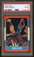 Derek Harper Rookie Card 1986-87 Fleer #44 PSA 8. rookie card picture