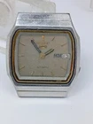 Vintage 80s Seiko 5 Automatic 7009-5860 TV Dial  Men's Square Watch Parts Repair