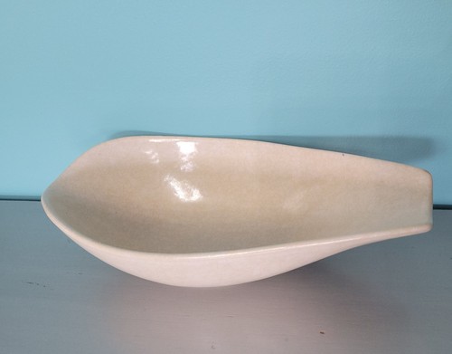 Vintage RAYMOR ROSEVILLE Ben Seibel - SOSSE / SERVIERSCHALE 190 WEISS Mid Century - Bild 5 von 5