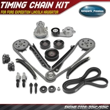 19x Timing Chain and Drive Belt Kit with Water Pump for Ford Expedition Lincoln