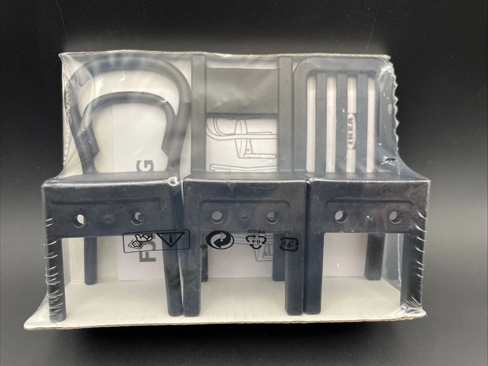 Ikea Fjantig 3 Pack Hangers Key Holder Organizer Deco Chair Wall Hooks Black NEW - Image 2 of 4