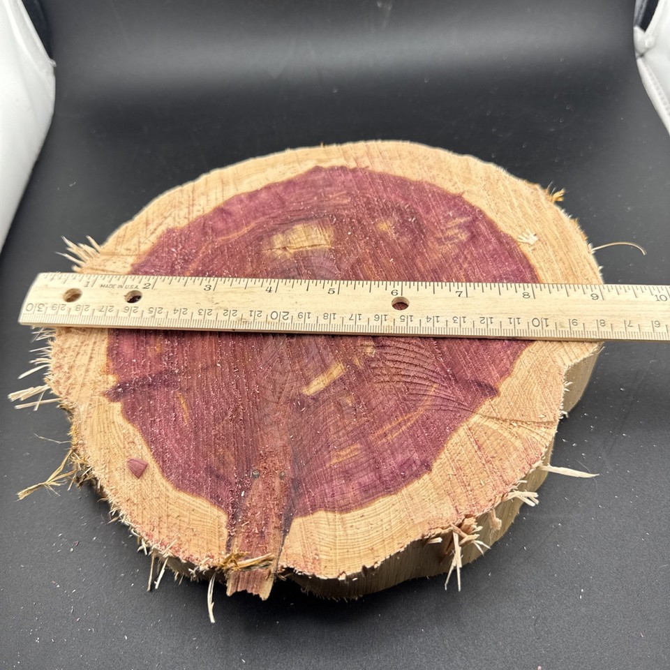 Rustic Round Cut Live Edge Deep Red Cedar Epoxy Project Wood Slab # 205 ...