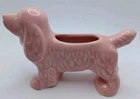 Vintage 1940's Shawnee Pottery Ceramic Pink Cocker Spaniel Dog Planter