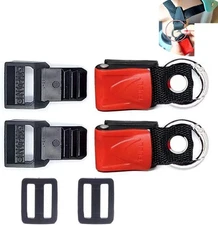 2 Set Helmet Quick Release Buckle Kit Bike Helmet Speed Clip Ratcheted Pull Lock