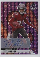2025 Panini Mosaic Rookies Purple Prizm 26/49 Tez Johnson #316 Auto v9t