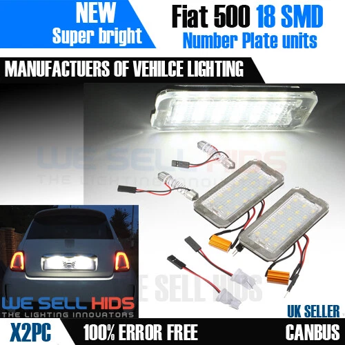2012 fiat 500 license plate best sale led