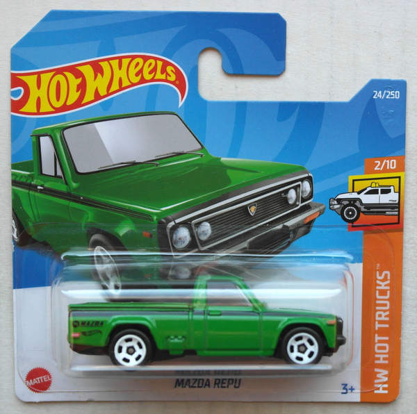 Hot Wheels Mazda Repu Pickup Truck GrüN Neu/Ovp Hw Mattel Auto Car Wankel Green-image