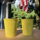 LOT OF 2 Yellow Harvest Gold Retro Color Large 16 Ounce Ceramic Mugs — photo 5
