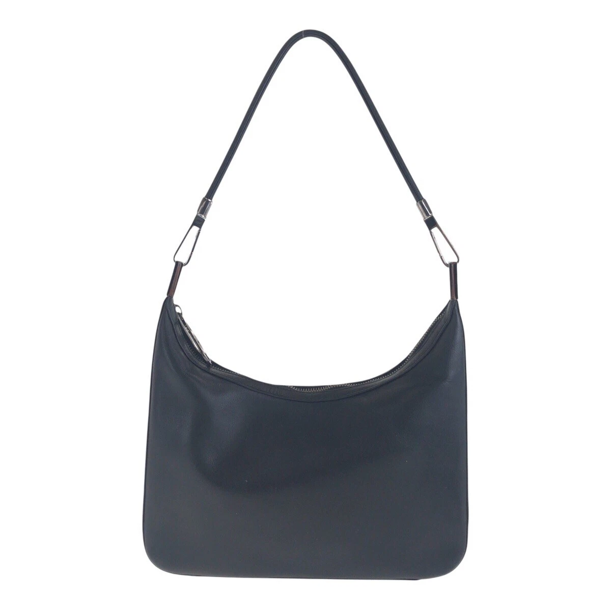 Sac à bandoulière GUCCI 001 3812 noir noir argenté cuir matériel GG