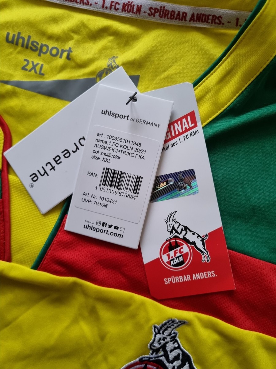 Maillot Troisième équipe 1.FC Cologne 2020-2021 - Taille 2XL, Joueur Ehret, Par Uhlsport, Occasion
