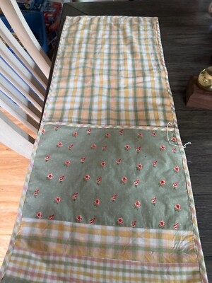 new reversible table runner beautiful green orange