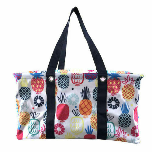 Thirty One Large Utility Tote Beach Laundry Storage Bag Bin Lotta Colada 31  Gift | Ebay