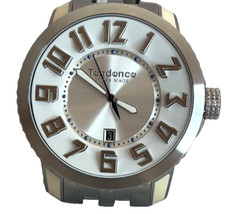 Tendence TG450051, Steel Bracelet, White Swiss Made 50mm Watch W/ Box