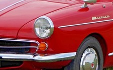 2x NSU Wankel Spider Prinz headlight conversion EU with E-mark NEW 