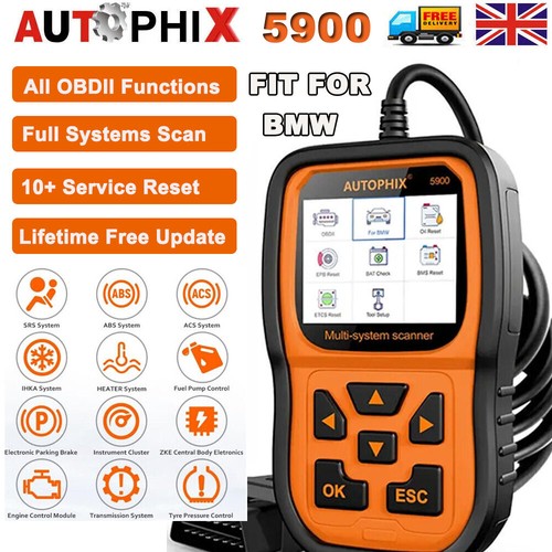 AUTOPHIX 5900 OBD2 scanner EPB SAS strumento di scansione diagnostica olio adatto per serie MINI